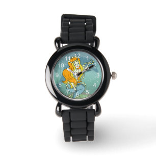 Mermaid Rainbow and Dolphin Illustration Design Watch