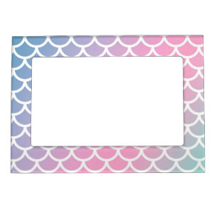 Mermaid Rainbow colors Magnetic Frame