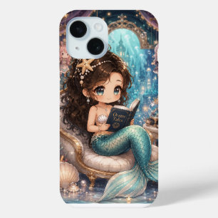 Mermaid reading underwear  iPhone 15 case
