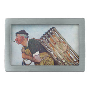 Mermaid Rectangular Belt Buckle