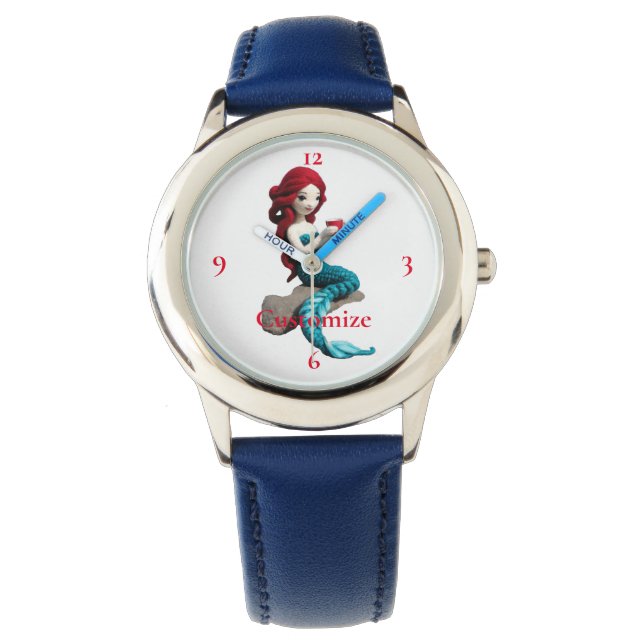 Mermaid Relaxing With Beverage Thunder_Cove  Watch (Front)
