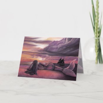 Mermaid Rendezvous Greeting Card by michaelinemcdonald at Zazzle