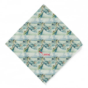 Mermaid Riding Sea Serpent Thunder_Cove Bandana