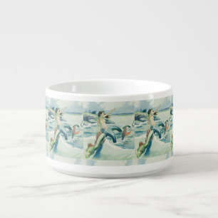 Mermaid Riding Sea Serpent Thunder_Cove  Bowl