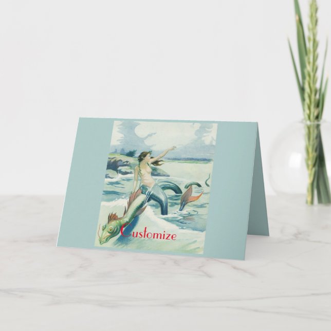 Mermaid Riding Sea Serpent Thunder_Cove   Card (Front)