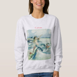 Mermaid Riding Sea Serpent Thunder_Cove Sweatshirt