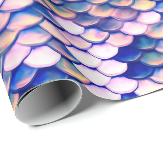 Mermaid Rose Skin Pattern Wrapping Paper (Roll Corner)