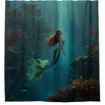 Mermaid’s Dream Fantasy Art Underwater Scene