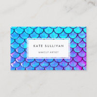 mermaid scale business card