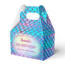 mermaid scale kids Birthday Favor Boxes