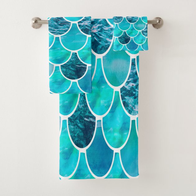 mint colored bath towels