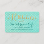 Mermaid Scales And Gold Business Card at Zazzle