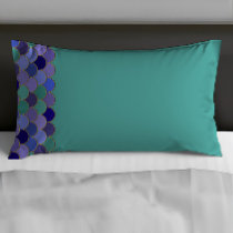 Mermaid Scales | Aqua Teal Purple Blue Lavender Pillow Case