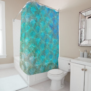 Mermaid Scales Beach Summer Water Sea Fun Shower Curtain