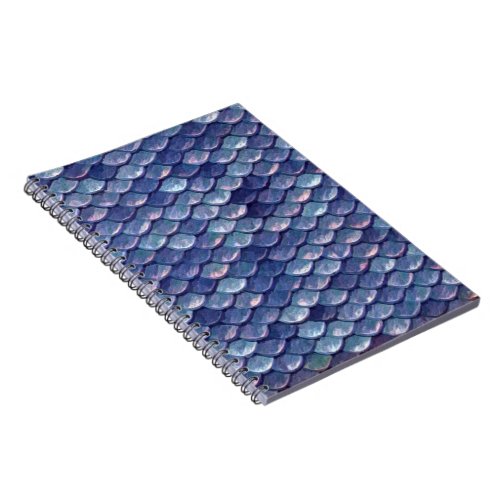 Mermaid Scales Blue note book