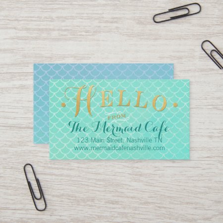 Mermaid Scales Business Card