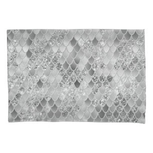 Mermaid Scales Glam #16 (Faux Glitter) #decor #art Pillow Case