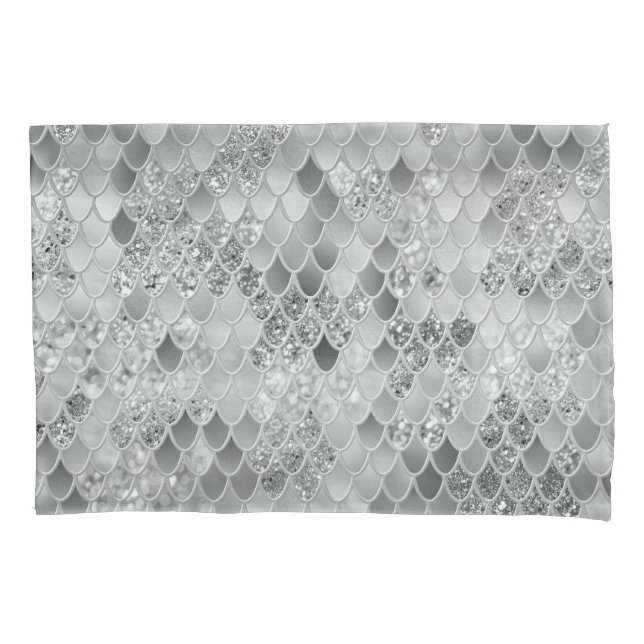 Mermaid Scales Glam #16 (Faux Glitter) #decor #art Pillow Case (Front)