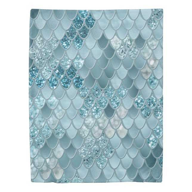 Mermaid Scales Glam #19 (Photo of Glitter Only) Duvet Cover (Front)
