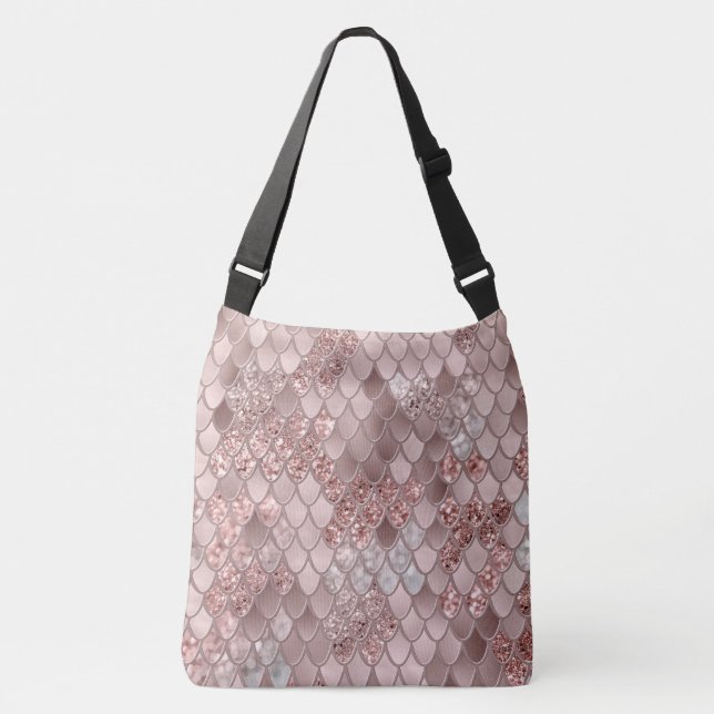 Mermaid Scales Glam #5 (Faux Glitter) #decor #art  Crossbody Bag (Front)