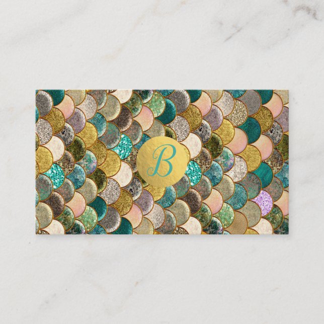 Mermaid Scales Gold Glitter Customer Loyalty (Front)