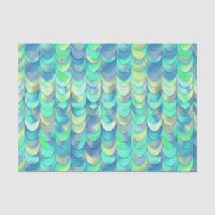 Mermaid Scales Green Iridescent Metallic Tissue Paper
