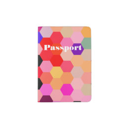 Mermaid Scales Lavender and Bittersweet Octagon Passport Holder