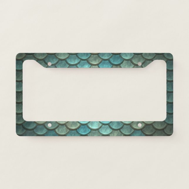 Mermaid Scales License Plate Frame (Front)