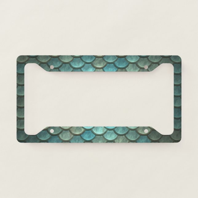 Mermaid Scales License Plate Frame (Front)