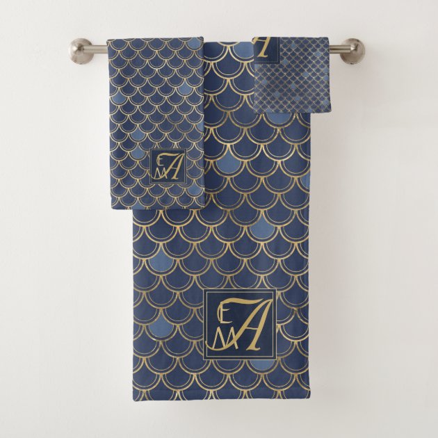 Mermaid bath online towel set
