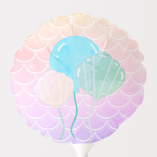 Mermaid scales Party Balloon (Front)