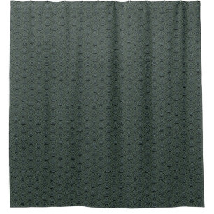 mermaid scales pattern Thunder_Cove black/grey Shower Curtain