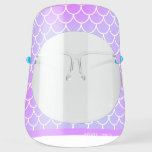 Mermaid Scales Pink Lilac Ombre Pattern Name Face Shield