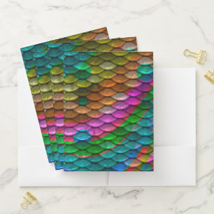 Mermaid Scales Pocket Folder