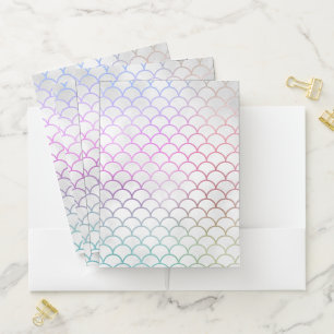 Mermaid Scales Pocket Folder