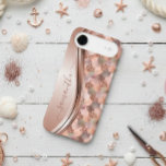 Mermaid Scales Rose Gold Handwritten Name Metal iPhone 17 Air Case<br><div class="desc">This design is also available on other phone models. Choose Device Type to see other iPhone, Samsung Galaxy or Google cases. Some styles may be changed by selecting Style if that is an option. This design may be personalized in the area provided by changing the photo and/or text. Or it...</div>