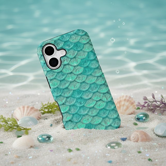 Mermaid Scales Sea Green Turquoise Case-Mate iPhone Case (Creator Uploaded)
