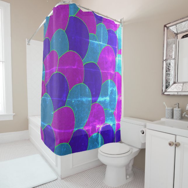 Mermaid Scales Shower Curtain (In Situ)