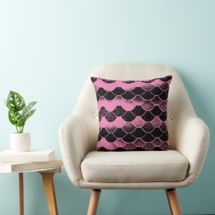 Mermaid Scales Throw Pillow