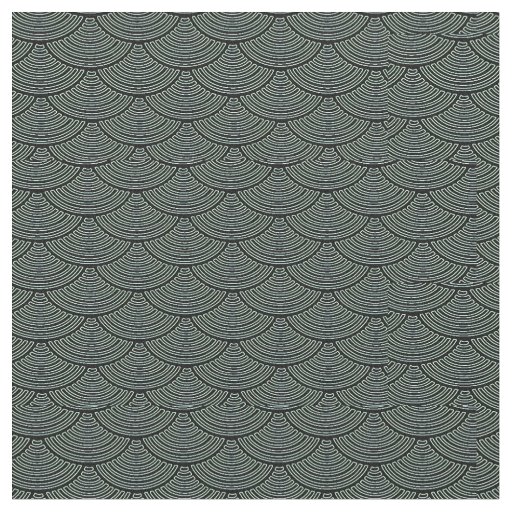 mermaid scales Thunder_Cove black/grey Fabric