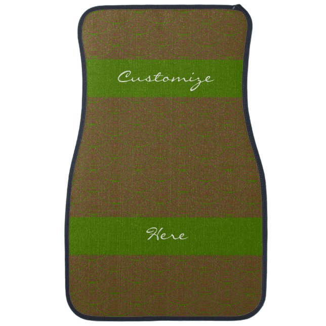 mermaid scales Thunder_Cove green Car Mat (Front)