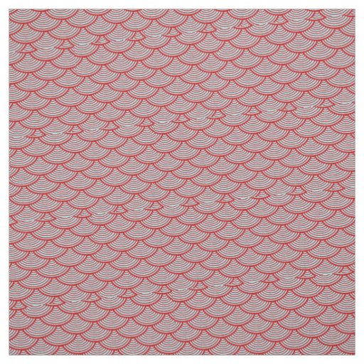 mermaid scales Thunder_Cove grey/red Fabric