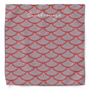 mermaid scales Thunder_Cove red/grey Bandana