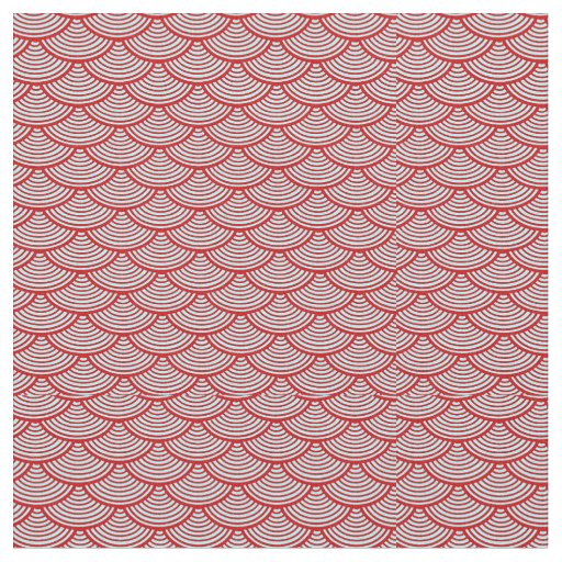 mermaid scales   Thunder_Cove red/grey Fabric