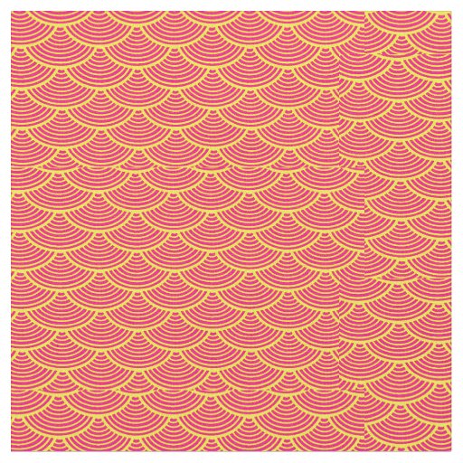 mermaid scales   Thunder_Cove red/yellow Fabric