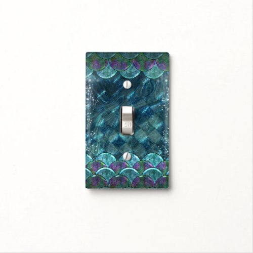 Mermaid Scales Under the Sea Enchanted Magical Light Switch Cover