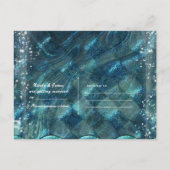 Mermaid Scales Under the Sea Party Save the Date Announcement Postcard (Back)