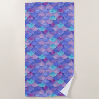 Mermaid Scales Vibrant WC Multi 4 Beach Towel