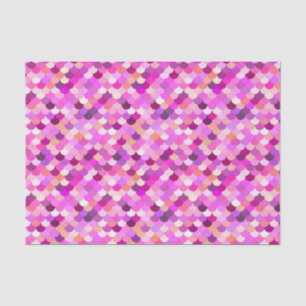 Mermaid Scales, Violet, Amethyst, and Coral Tissue Paper
