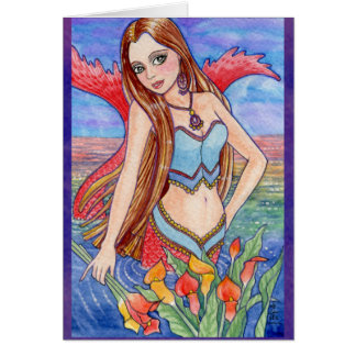 Mermaid Sea Fairy Fantasy Card by Ann Howard